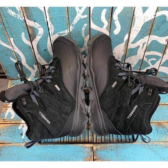 Merrell Thermo Shiver J09625 Mens Sz 9 Blk Suede Waterproof Hiker Boot - Picture 8 of 10